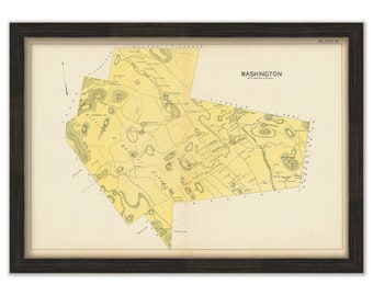 WAHINGTON, Massachusetts 1904 Map - Replica or Genuine ORIGINAL
