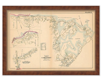 Cohasset, Massachusetts Villages 1903 map