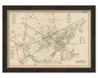 BRIDGEWATER VILLAGE, Massachusetts - 1903 Map
