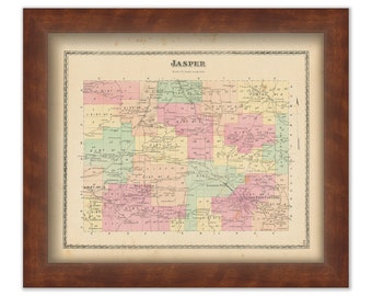 JASPER, New York 1873 Map, Replica or Genuine ORIGINAL