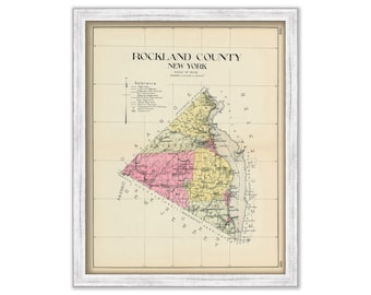 ROCKLAND County, New York 1912 Map, Replica or GENUINE ORIGINAL