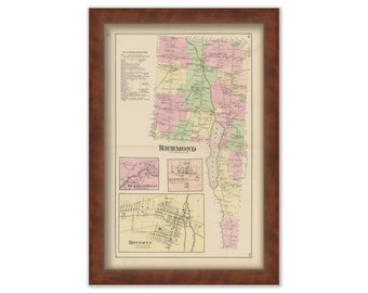 RICHMOND, New York 1874 Map