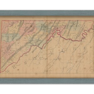ALLEGANY COUNTY, Maryland 1866 Map, Replica or Genuine Original