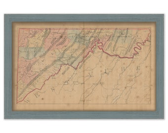 ALLEGANY COUNTY, Maryland 1866 Map, Replica or Genuine Original