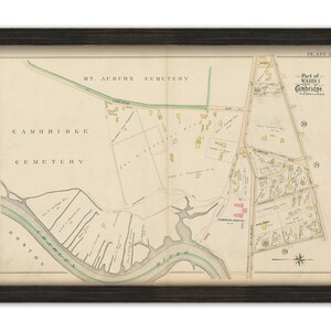 CAMBRIDGE, Massachusetts 1894 Plate 31, West Cambridge