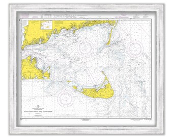 NANTUCKET SOUND & APPROACHES 1968 U. S. Coast and Geodetic Survey Chart