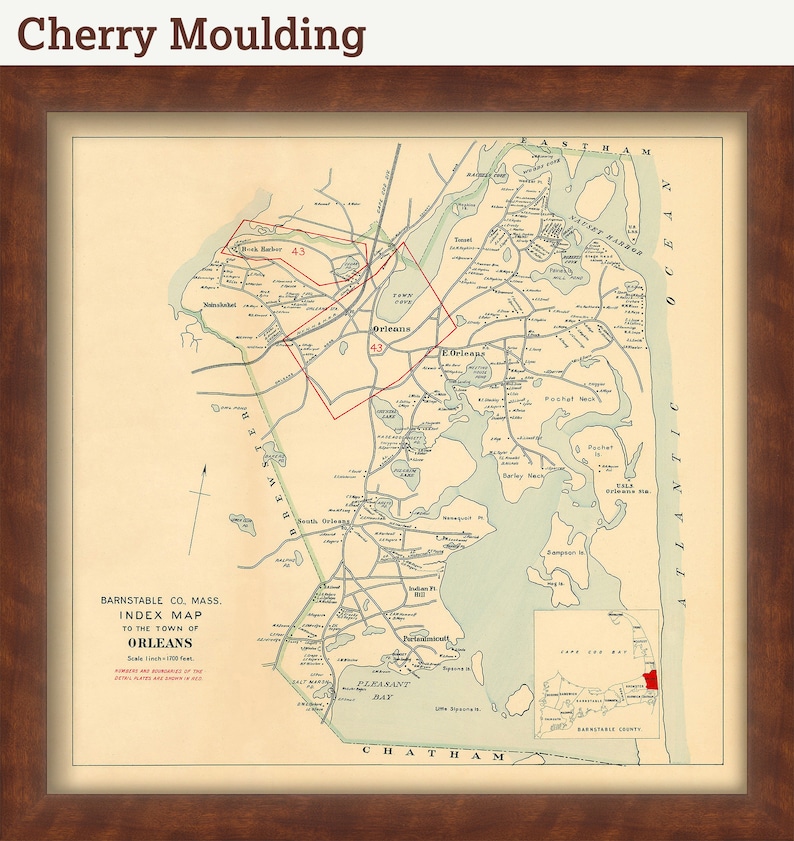 Town of ORLEANS Massachusetts 1910 Etsy