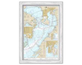 TAMPA BAY and St PETERSBURG, Florida - Nautical Chart 2015