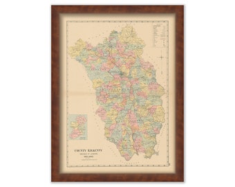 COUNTY KILDARE, Ireland 1901 Map - Replica or Genuine ORIGINAL