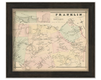 FRANKLIN Township, New Jersey 1876 - Replica or GENUINE ORIGINAL