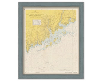 NORWALK, NORTON and SAUGATUCK, Connecticut  -  1957 Nautical Chart