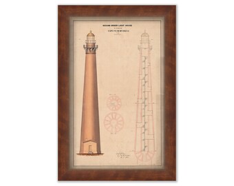 Cape Fear Light, North Carolina - Architectural Drawing