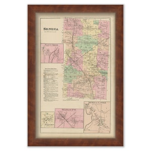 SENECA, New York 1874 Map