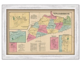 WEST PENNSBOROUGH, Pennsylvania 1872 Map - Replica or Genuine ORIGINAL
