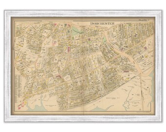 DORCHESTER, Massachusetts 1899 map, Plate 2 - Replica or GENUINE ORIGINAL