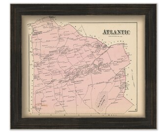 ATLANTIC TOWNSHIP, New Jersey 1873 Map - Replica or Genuine ORIGINAL