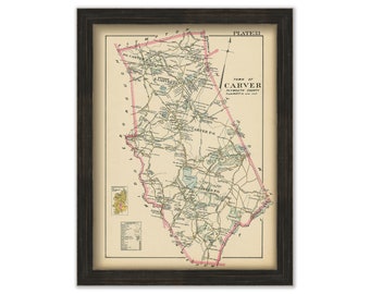 CARVER, Massachusetts -  1903 Map