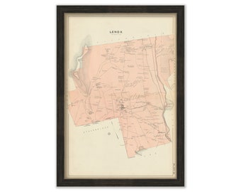 LENOX, Massachusetts 1904 Map - Replica or Genuine ORIGINAL