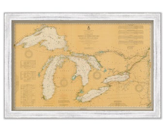 GREAT LAKES - 1916 Nautical Chart