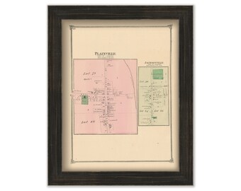 PLAINVILLE and JACKSONVILLE, New York -  1874 Map
