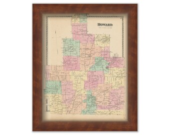 HOWARD, New York 1873 Map, Replica or Genuine ORIGINAL