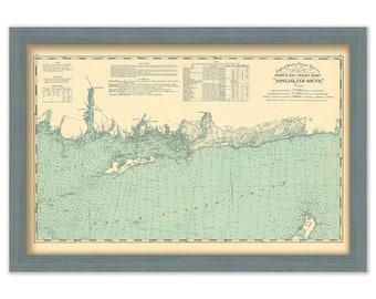 0483-Long Island Sound Nautical Chart - Southwest ledge to Niantic bay