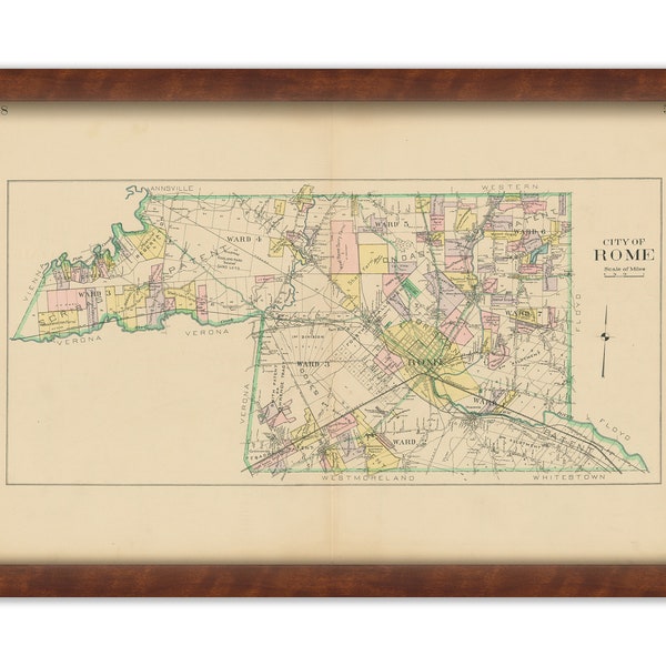 ROME, New York 1907 Map