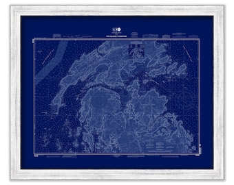 FOX ISLAND THOROFARE, Maine - 2011 Nautical Chart Blueprint