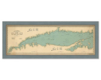 Long Island Sound Nautical Chart 1902 - New York to New London by Geo. Eldridge