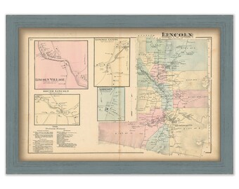 LINCOLN, Vermont - 1871 Map