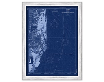 CHATHAM Harbor and PLEASANT BAY, Massachusetts - 2013 Nautical Chart Blueprint