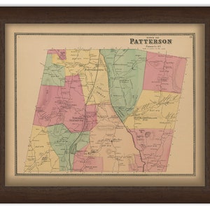 Town of PATTERSON, New York 1868 Map