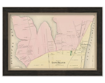 LONG BRANCH, Atlanticville, New Jersey 1873 Map - Replica or Genuine ORIGINAL