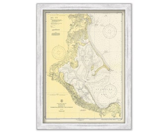 PLYMOUTH, KINGSTON and DUXBURY Harbors, Massachusetts - 1946 Nautical Chart