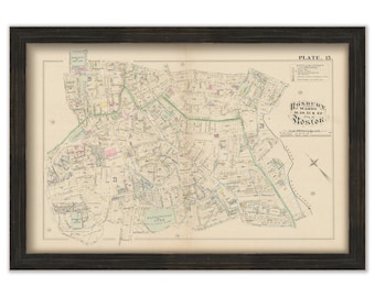 ROXBURY, Boston, Massachusetts 1882 Map - Replica or Genuine ORIGINAL