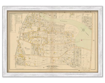 WEST ROXBURY, Massachusetts 1899 map, Plate 26 - Replica or Genuine ORIGINAL