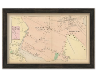 PORTLAND, Maine 1871 Map, Replica or Genuine ORIGINAL