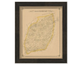 SALISBURY, Pennsylvania 1875 Map - Replica or GENUINE ORIGINAL