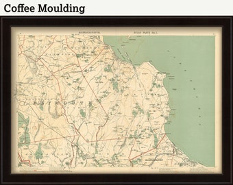 PLYMOUTH, Massachusetts Map/Chart - 1891