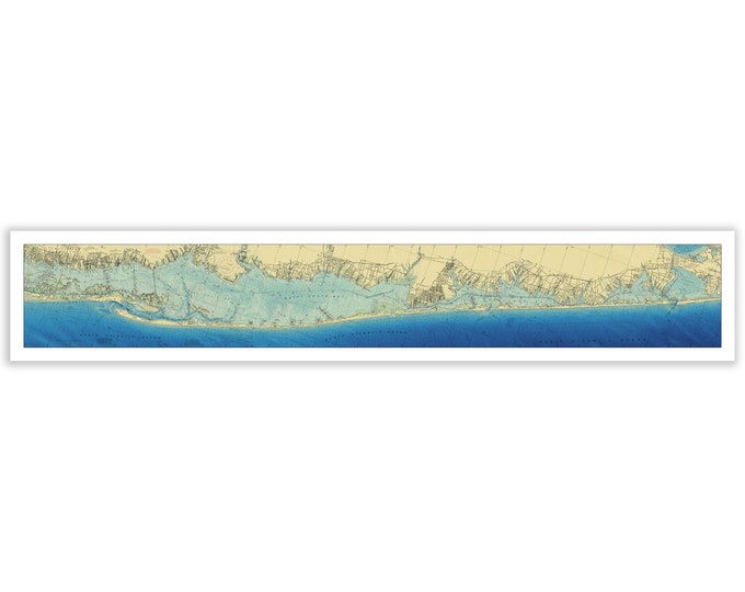 Great South Bay to Shinnecock Bay - Nautical Chart - Enhanced Bathymetry Data Visualization