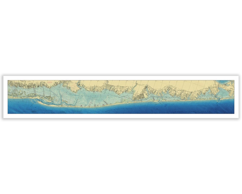 Great South Bay to Shinnecock Bay - Nautical Chart - Enhanced ...