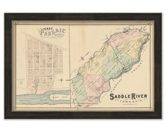 Saddle River Township, New Jersey 1876 - Replica or GENUINE ORIGINAL