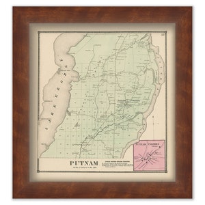 Town of PUTNAM, New York 1866 Map