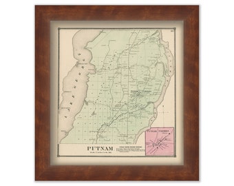 Town of PUTNAM, New York 1866 Map