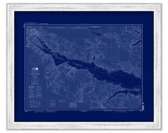 PAMLICO RIVER, North Carolina  -   2012 Nautical Chart Blueprint