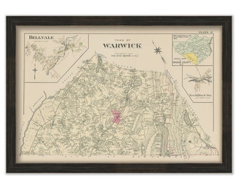 WARWICK, New York 1903 Map - Replica or Genuine Original