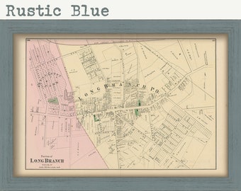 LONG BRANCH, Branch Shore, New Jersey 1873 Map - Replica or Genuine ORIGINAL