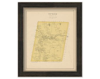 EPSOM, New Hampshire 1892 Map,