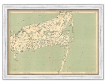 CHATHAM, Massachusetts Map/Chart - 1891