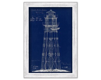 Minot Ledge Light House, Cohasset/Scituate, Massachusetts 1851 Architectural Drawings